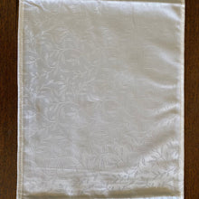 Load image into Gallery viewer, White Leaf Table Runner with Leaf Pattern. 240cm x 33cm
