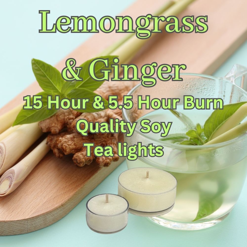 Lemongrass & Ginger - Superior Soy Tea Lights