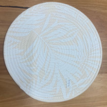 Load image into Gallery viewer, White Palm Leaf Placemat. 40cm
