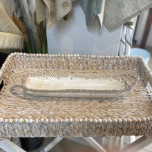 Load image into Gallery viewer, Bread Basket. Carved Wooden Whitewash, Natural Finish. 2 Sizes available
