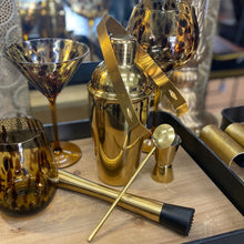 Load image into Gallery viewer, &quot;Aurora&quot; Gold 5pc Cocktail Set. Stainless Steel
