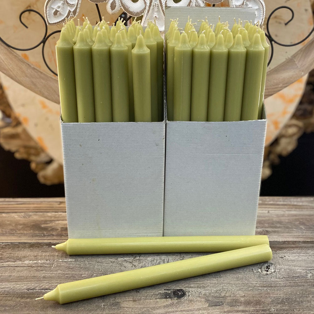 Hand Poured Dinner Candle - Sage Green